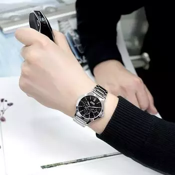 Мужские модные металлические наручные часы Casio