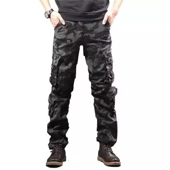Мужские модные новые уличные повседневные брюки, комбинезоны с несколькими карманами, мужские брюки большого размера 30