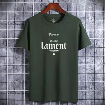 Мужские модные повседневные футболки и топы с коротким рукавом и круглым вырезом S белый