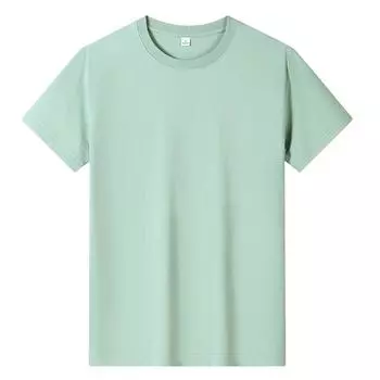 Мужские модные повседневные футболки и топы с коротким рукавом и круглым вырезом S белый