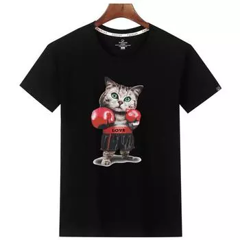 Мужские модные повседневные футболки и топы с коротким рукавом и круглым вырезом S белый