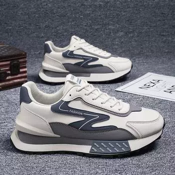 Мужские модные повседневные кроссовки, новые повседневные удобные кроссовки на платформе для мужчин с круглым носком, легкие, безопасные, дизайнерские туфли 39 хаки