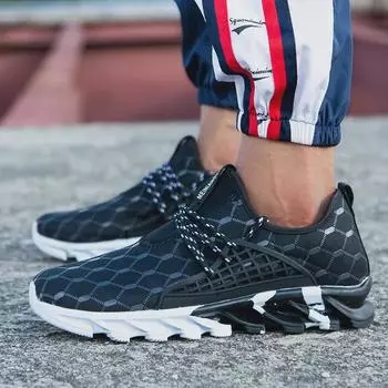 Мужские модные повседневные сетчатые кроссовки для путешествий на свежем воздухе и спорта 42