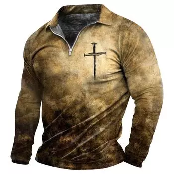 Мужские модные повседневные топы с принтом, рубашки с короткими рукавами, пуловеры, футболки XXXXXL светло-коричневого