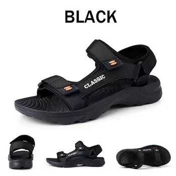 Мужские модные сандалии, летние дышащие повседневные пляжные сандалии, гладиаторы, уличная римская обувь, обувь для прогулок 39 серый