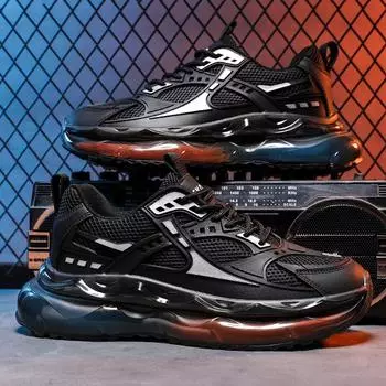 Мужские модные сетчатые кроссовки на открытом воздухе, теннисная платформа, противоскользящие, удобные, дышащие, повседневные, модные кроссовки для бега, Tenis Para Hombre 39 бежевый