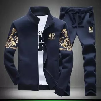 Мужские модные спортивные комплекты, повседневные толстовки, куртки + брюки, мужские толстовки, повседневные толстовки, мужской спортивный костюм, комплект 6XL чёрный