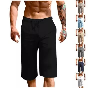 Мужские модные спортивные повседневные баскетбольные шорты для бега, тренировочные шорты для мужчин L чёрный