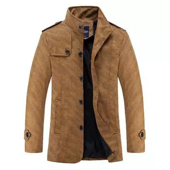 Мужские модные тренчи осень-зима мужские ветровки пальто водонепроницаемые повседневные куртки пальто XL серый