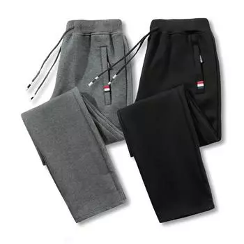 Мужские модные трикотажные свободные повседневные брюки на весну и осень XL