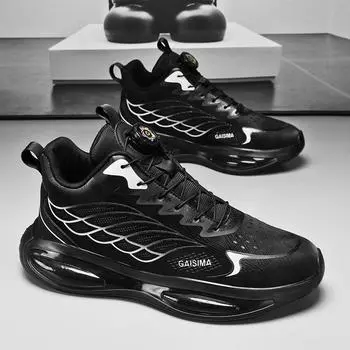 Мужские модные удобные кроссовки для мальчиков, классическая дышащая мужская обувь 39 чёрный