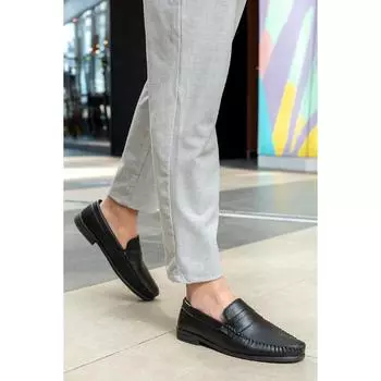 Мужские мокасины Черные туфли