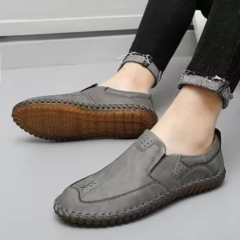 Мужские мокасины для вождения 39 серый