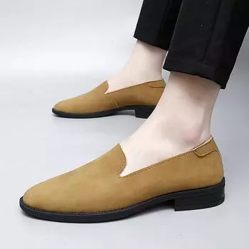 Мужские мокасины Дышащая повседневная мужская обувь Лето-осень Мокасины Мужская деловая обувь Дизайнерские мокасины Обувь мужские мокасины 6 чёрный