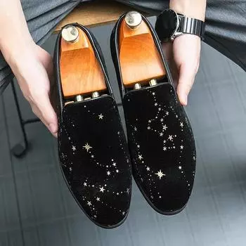 Мужские мокасины из цельной искусственной замши на низком каблуке, деловая повседневная обувь, удобная дышащая нескользящая мужская обувь, большие размеры 38-46 38