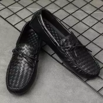 Мужские мокасины из натуральной кожи, модельные туфли, повседневная обувь, высококачественные туфли на плоской подошве для вождения, роскошная мужская обувь для вечеринок и свадеб 43