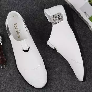 Мужские мокасины из натуральной кожи, модные дизайнерские мокасины, мягкие туфли на плоской подошве, повседневная обувь для взрослых мужчин, обувь для вождения, туфли-лодочки ручной работы 37 чёрный