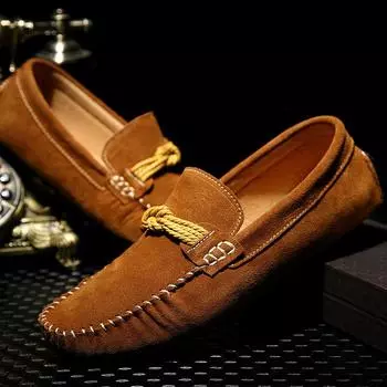 Мужские мокасины, лоферы, повседневная обувь для вождения, большие размеры 39–46 39 чёрный