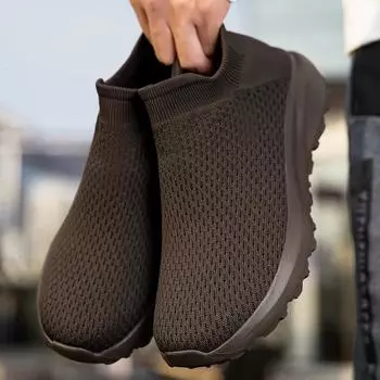 Мужские мокасины, лоферы, повседневные туфли без застежек, летние мужские туфли без застежек, легкие носки цвета хаки, черные туфли для мальчиков, большой размер 38-47 EU: 38 чёрный