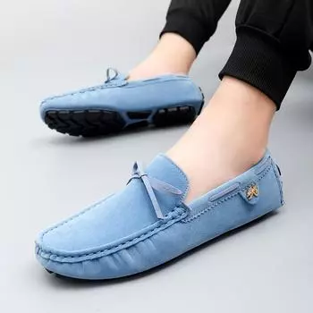 Мужские мокасины, лоферы, туфли для вождения, женские удобные туфли на плоской подошве, повседневные туфли без застежек унисекс больших размеров, красные, розовые, зеленые, желтые EU: 38 чёрный