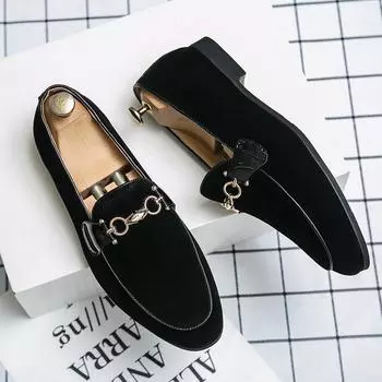 Мужские мокасины, мягкие мокасины, высококачественные модные мужские повседневные туфли на плоской подошве для вождения, вечерние туфли в британском стиле, туфли-оксфорды 38