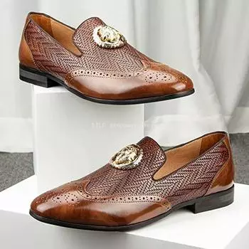 Мужские мокасины повседневная деловая обувь мужская ручная работа осенняя дышащая модная бархатная обувь для мужчин черная мужская обувь для вечеринок и банкетов 6