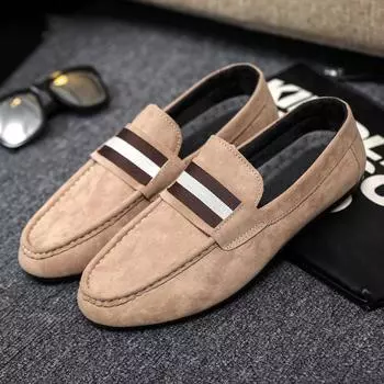 Мужские мокасины Роскошные Социальные Искусственная кожа Повседневные Деловые Уличные Модные Плоские Мокасины Удобная Обувь Для Мужчин 2024 39 чёрный