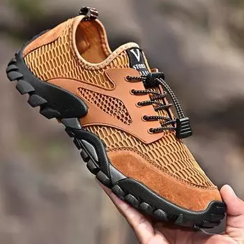 Мужские мокасины серые туфли для вождения на плоской подошве повседневные походные туфли летние большие размеры обувь для отдыха на открытом воздухе противоскользящая EU: 38 чёрный