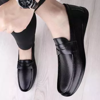 Мужские мокасины, удобные повседневные туфли на плоской подошве, летние мужские дышащие туфли без застежек из мягкой кожи для вождения, мокасины, хамамы 37 белый