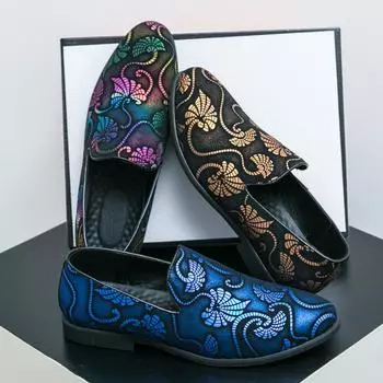 Мужские мокасины в уличном стиле, классические разноцветные свадебные платья, блейзеры для выпускного вечера, смокинги, вечерние туфли-лодочки, большие размеры EU:38