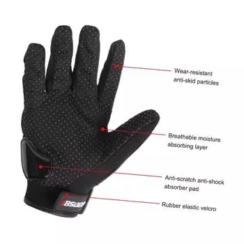 Мужские мотоциклетные перчатки, касающиеся экрана, полный палец, мотоциклетные гонки, мотокросс, гора XL зелёный