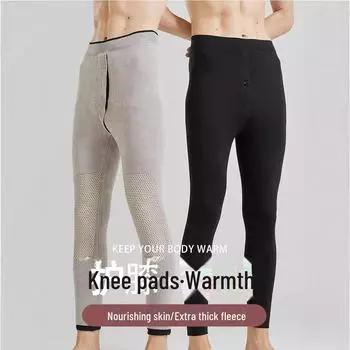 Мужские мотоциклетные штаны с высокой талией и бархатной подкладкой — ветрозащитные, теплые, эластичные, больших размеров 22056 Plus velvet 300g; XXL