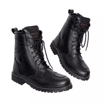 Мужские мотоциклетные водонепроницаемые ботинки для езды на мотоцикле кожаные туфли 42 чёрный