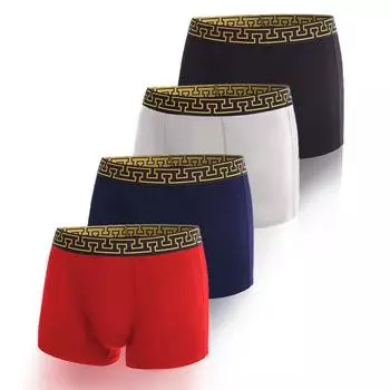 Мужские мягкие дышащие однотонные трусы-боксеры - новая мода, стандартный крой L (160-180 catties) королевский синий