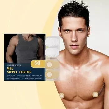 Мужские накладки на соски, Накладки на соски, Накладки на соски, Подходят для бега и спорта One Size