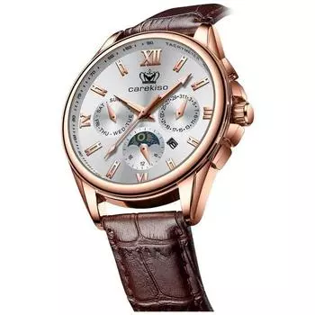 Мужские наручные часы DWINNICK Luxury Style с кожаным ремешком