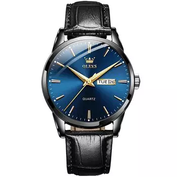 Мужские наручные часы, мужские деловые часы, наручные часы, кожаный ремешок, мужская мода, водонепроницаемые, дисплей календаря, светящиеся мужские часы, лучший мужской подарок
