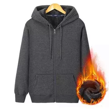 Мужские негабаритные мужские однотонные толстовки с капюшоном, пальто с капюшоном, толстые/тонкие хлопковые толстовки, спортивная одежда для женщин, хлопок плюс бархатная молния, кардиган для тренировок M