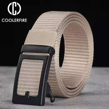 Мужские нейлоновые ремни из ткани в стиле милитари, тактический армейский модный холст, повседневный ремень, джинсовый ремень с пряжкой из сплава, ремень высокого качества HB063 110cm чёрный