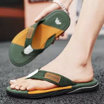 Мужские нескользящие дышащие модные модные шлепанцы 39