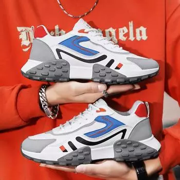 Мужские нескользящие кроссовки, увеличивающие рост, повседневные спортивные дышащие кроссовки 39 чёрный