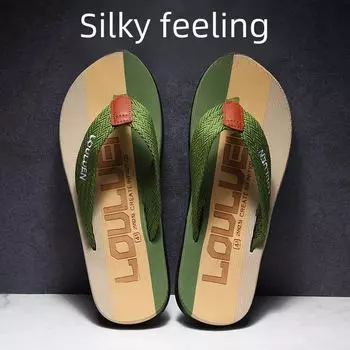 Мужские нескользящие летние шлепанцы Luluan - модные сандалии для пляжа и отдыха на природе 44 темно-синий