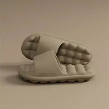 Мужские нескользящие массажные летние тапочки из ЭВА для женщин, легкие удобные сандалии для ванной, пара, унисекс, домашняя мягкая домашняя обувь 36-37 темно-серого