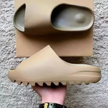 Мужские нескользящие пляжные сандалии Z Coconut с толстой подошвой — модные летние тапочки для пар больших размеров 40-41 бежевый