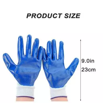 Мужские нескользящие рабочие перчатки с нитриловым покрытием, перчатки для механиков с высокой ловкостью, женские перчатки для садоводства с улучшенной защитой