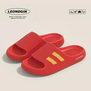 Мужские нескользящие сандалии из ПВХ большого размера для ванной комнаты, пляжа, дома и улицы 38-39 чёрный