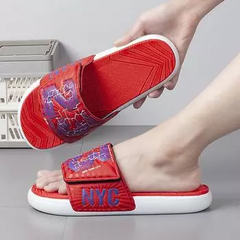 Мужские нескользящие шлепанцы на толстой подошве: Стильные, удобные летние сандалии 41