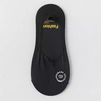 Мужские невидимые низкие хлопковые носки, повседневные, дышащие, силиконовые, нескользящие, удобные, сетчатые носки One size чёрный