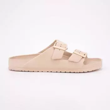 Мужские низкие мюли AMERICAN COLLEGE на плоской подошве с двойными ремешками 41 бежевый