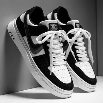 Мужские низкие повседневные кроссовки в корейском стиле - Весенняя коллекция 2024 г. 39